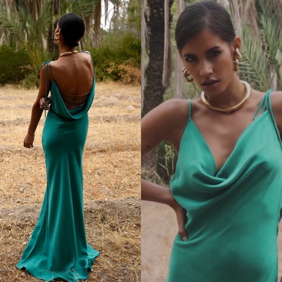Rat & Boa Ophelia green maxi dress size large NEW! New with tags!